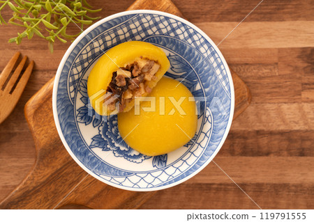 sweet potato bun sweet potato sweet potato sweet potato bun Sweet potato yam bun スイートポテトパン 119791555