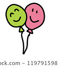 A couple Balloon  119791598