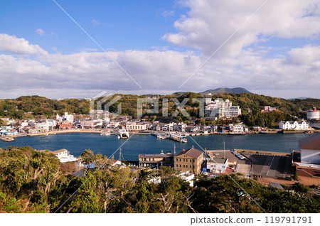Hirado city seen from a high point Hirado city seen from a high point 119791791