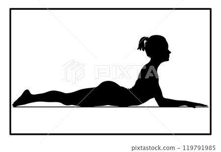 Lady doing push ups symbol. Wellness directions venture by step.Push up exercise preparing exercise. Lady doing push ups symbol. Wellness directions venture by step.Push up exercise preparing exercise. 119791985