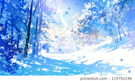 Fantastic snowy forest 1 119792246