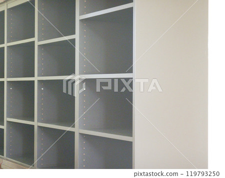 Empty multipurpose bookshelf 119793250