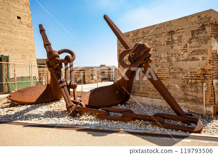 Fort Saint Elmo guarding the entrance to Valletta's harbors, Valletta Malta 119793506