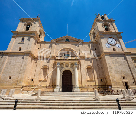 St John's Co-Cathedral is a Roman Catholic co-cathedral in Valletta, Malta St John's Co-Cathedral is a Roman Catholic co-cathedral in Valletta, Malta 119793520