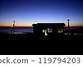 Uki Station at dusk 119794203