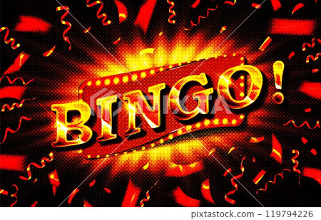 Realistic bingo game background composition 119794226