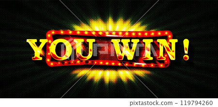 Win golden text with glitter, Win golden text with glitter, 119794260