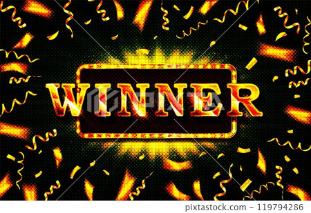 Winner shiny banner Winner shiny banner 119794286