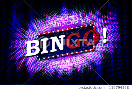 Realistic bingo game background composition. Realistic bingo game background composition. 119794338