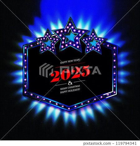 Simple Happy New Year 2025 poster design Simple Happy New Year 2025 poster design 119794341