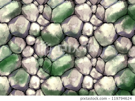 Wallpaper: Moss-covered rock wall 119794624