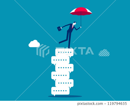 Chat dialogue, talk or discussion, conversation... - Stock Illustration ...