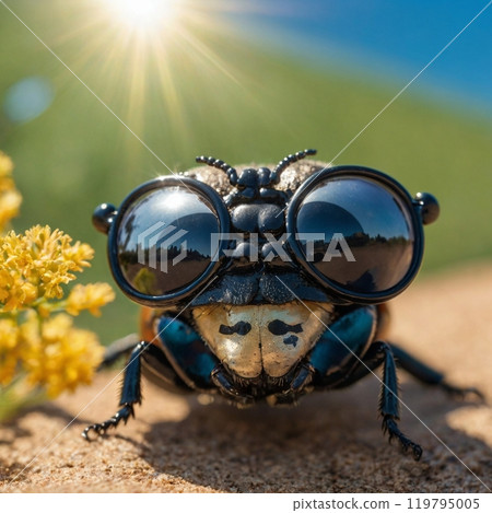 Insect with glasses 119795005