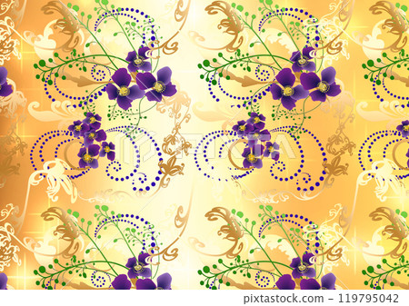 Wallpaper: Stylish floral pattern 119795042