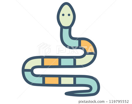 Cute snake icon 119795552