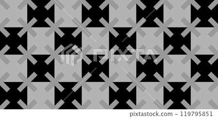 X cross geometric pattern. Simple subtle seamless black and white background. Vector illustration X cross geometric pattern. Simple subtle seamless black and white background. Vector illustration 119795851