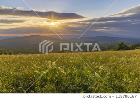 Landscape Kubikuv vrch near Javornik and Nova Lhota, White Carpathians, Czech Republic Landscape Kubikuv vrch near Javornik and Nova Lhota, White Carpathians, Czech Republic 119796167