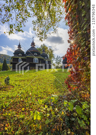 Church of Protection of the Blessed Virgin Mary, Nizny Komarnik, Slovakia Church of Protection of the Blessed Virgin Mary, Nizny Komarnik, Slovakia 119796348