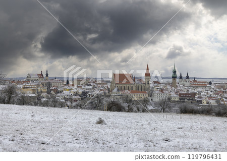 Historical town Znojmo, Southhern Moravia, Czech Republic Historical town Znojmo, Southhern Moravia, Czech Republic 119796431