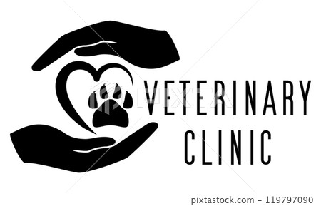veterinary clinic pets cats and dogs logo for your business or company vector illustration veterinary clinic pets cats and dogs logo for your business or company vector illustration 119797090