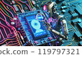 AI robot that checks the circuit board - Maintenance 119797321