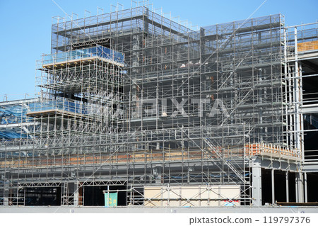 施工現場腳手架 119797376