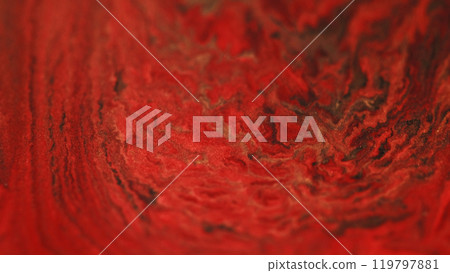 Shimmer marble. Acryl wave. Magic fluid drip. Defocused red black golden wet paint flow color shiny serum abstract art background. Shimmer marble. Acryl wave. Magic fluid drip. Defocused red black golden wet paint flow color shiny serum abstract art background. 119797881