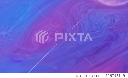 Neon smoke. Ink galaxy. Defocused blue purple violet color mixing gradient paint flowing magic brilliance vapor shimmer oil drop abstract art background. Neon smoke. Ink galaxy. Defocused blue purple violet color mixing gradient paint flowing magic brilliance vapor shimmer oil drop abstract art background. 119798149