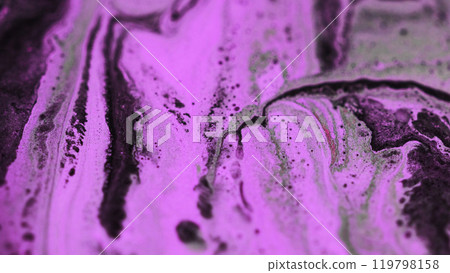 Defocused glitter. Colorful texture. Purple paint liquid mix background pink black magenta emulsion spreads in abstract art. Defocused glitter. Colorful texture. Purple paint liquid mix background pink black magenta emulsion spreads in abstract art. 119798158