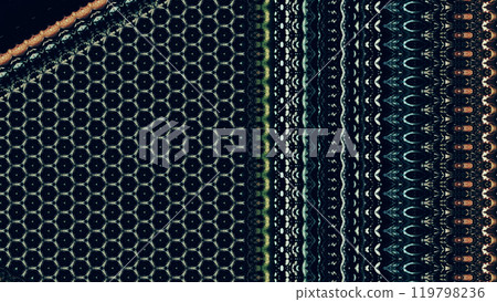 Modern digital mosaic design with geometric textures lines colors art illustration dark abstract background. Modern digital mosaic design with geometric textures lines colors art illustration dark abstract background. 119798236