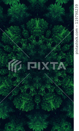 Nature kaleidoscope green trees foliage digital geometric symmetry intricate design art illustration abstract background. Nature kaleidoscope green trees foliage digital geometric symmetry intricate design art illustration abstract background. 119798239