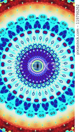 Colorful mandala vibrant concentric pattern artistic kaleidoscopic balance art illustration abstract background. Colorful mandala vibrant concentric pattern artistic kaleidoscopic balance art illustration abstract background. 119798262