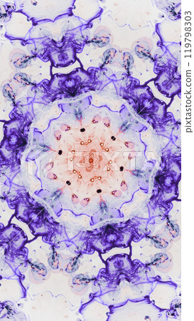 Intricate geometric shapes textures in vivid kaleidoscope pattern with shades of purple pink art illustration abstract background. Intricate geometric shapes textures in vivid kaleidoscope pattern with shades of purple pink art illustration abstract background. 119798303