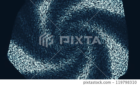 Abstract Swirling design monochrome blue static noise intricate textures hypnotic modern style art illustration abstract background. 119798310