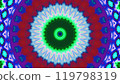 Intricate vibrant kaleidoscope art with symmetrical patterns captivating with detailed design art illustration abstract background. 119798319