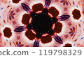 Kaleidoscopic pattern abstract fractal design in vibrant red purple colors floral paint ornament art illustration background. 119798329