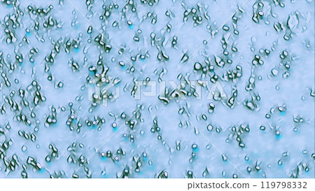 Biological cells blue green particles microbiology biochemistry art illustration abstract background. Biological cells blue green particles microbiology biochemistry art illustration abstract background. 119798332