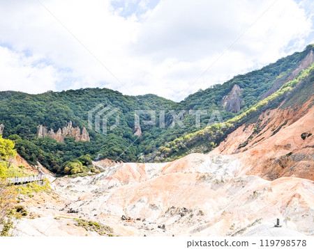 火山口冒出濃煙 火山口冒出濃煙 119798578