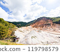 Smoke rising from the crater 119798579
