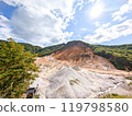 Smoke rising from the crater 119798580