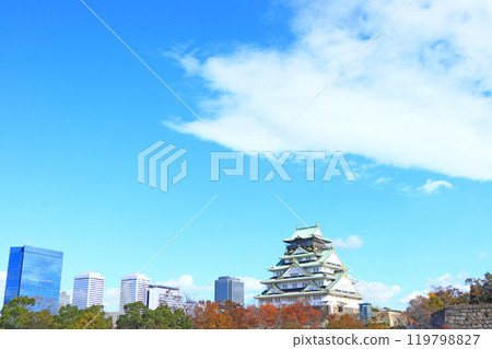 Scenery of Osaka Castle, Osaka City, Osaka Prefecture Scenery of Osaka Castle, Osaka City, Osaka Prefecture 119798827