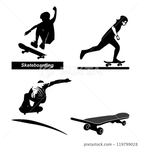 Skateboard sport icon 119799028