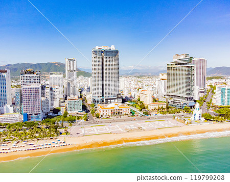 The sea promenade of the city. The sea promenade of the city. 119799208