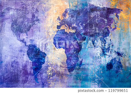 Abstract representation of the African continent 119799651