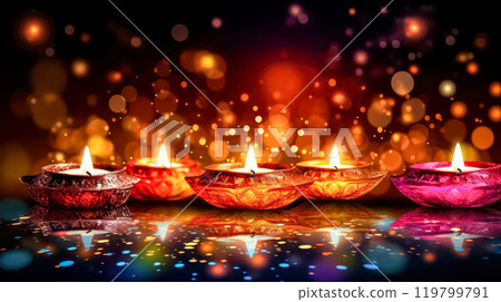 Experience the radiant beauty of Diwali, the Indian festival of lights 119799791