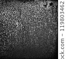 Monochrome backdrop of rusty surface dark gray hues. Black and white grunge rust metal texture. Close-up abstract background of aged old iron, scratch pattern, worn, distress area, corrosion details 119803462