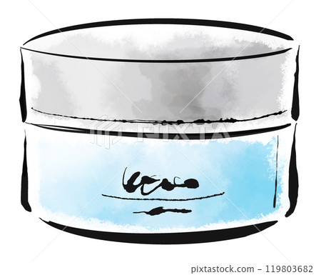 Cream cleansing skin care beauty illustration Cream cleansing skin care beauty illustration 119803682