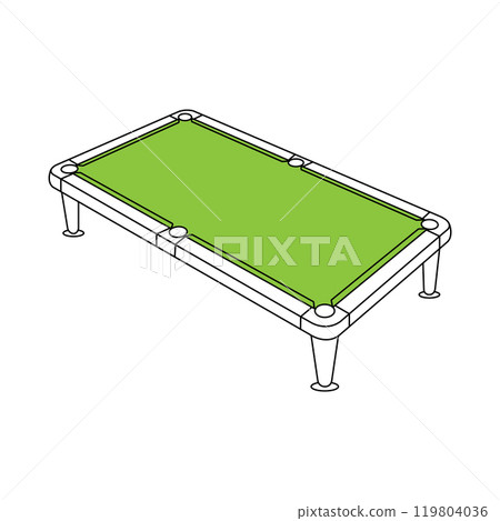 Billiard table icon Billiard table icon 119804036