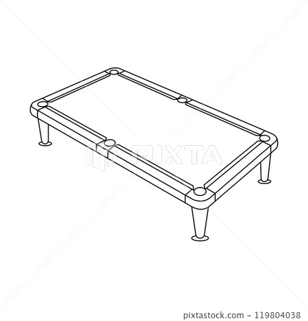 Billiard table icon Billiard table icon 119804038