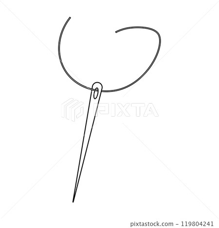 Sewing needle icon Sewing needle icon 119804241